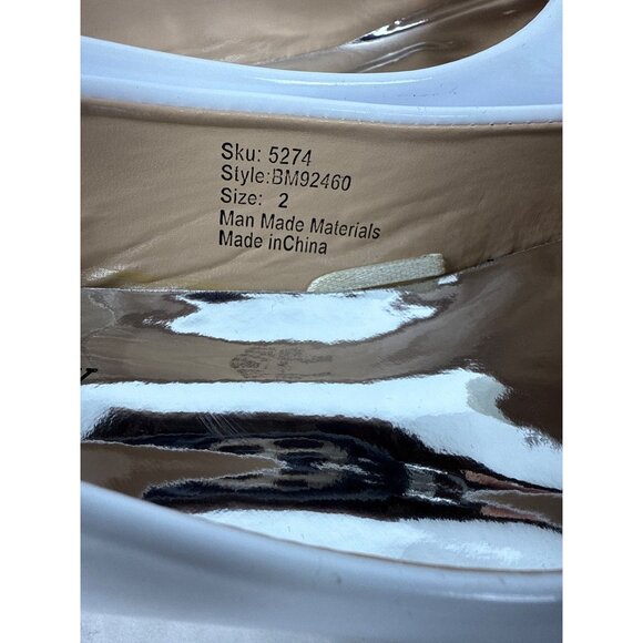 Badgley Mischka Girl's Avery Shimmer Bow White Flats (Little Kid/Big Kid) Size 2 - Picture 5 of 7